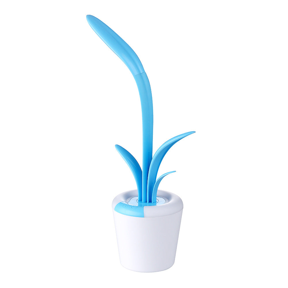 Lámpara LED USB con Luz Nocturna Recargable y Portátil – Diseño de Planta Decorativa para Dormitorio u Oficina