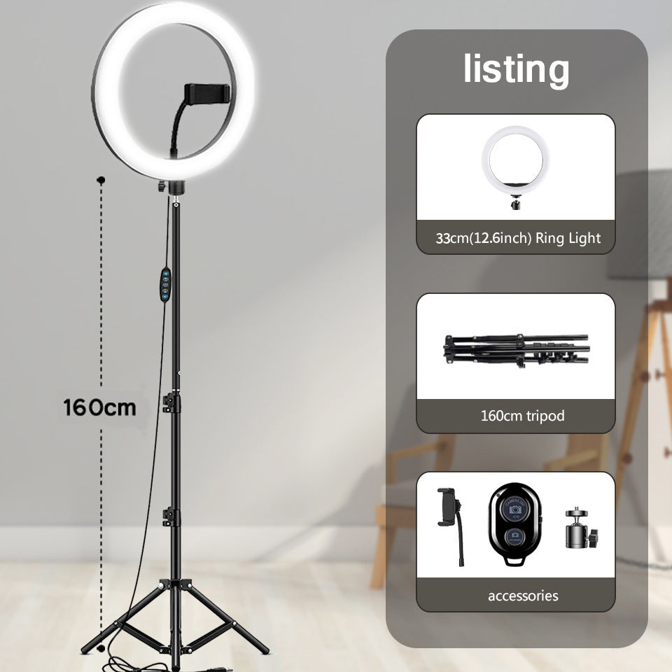 Aro de Luz Profesional con Trípode Ajustable para Selfies, Maquillaje y Transmisiones en Vivo