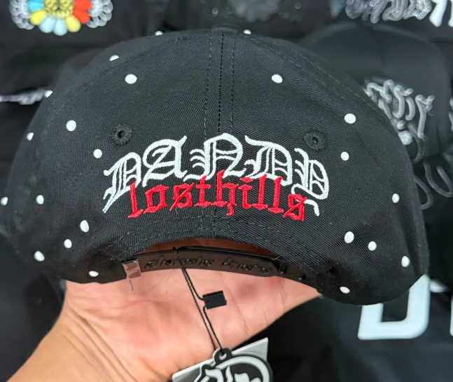 🎨 Gorra Dandy Hats Lost Hills | Edición Negra con Goteo Blanco | Streetwear de Lujo