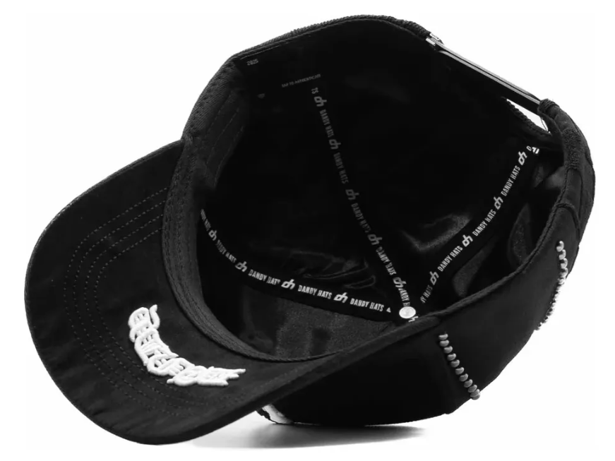 🖤 Gorra Dandy Hats 50/50 Drop | LA Bordado Blanco | Diseño Texturizado Premium