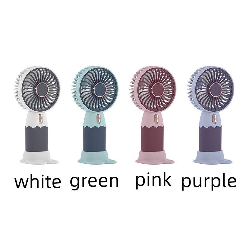 Mini Ventilador Portátil Silencioso – Diseño Tierno y USB Recargable