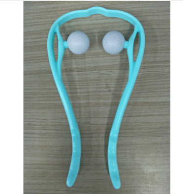 Masajeador Cervical 6 Rodillos con Jade Natural – Diseño Ergonómico Tipo Cisne
