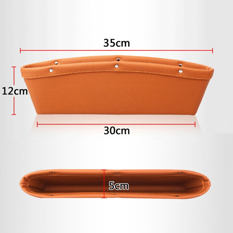 Organizador de Asiento para Auto con Porta Basura – Cuero PU de Lujo, Multiusos