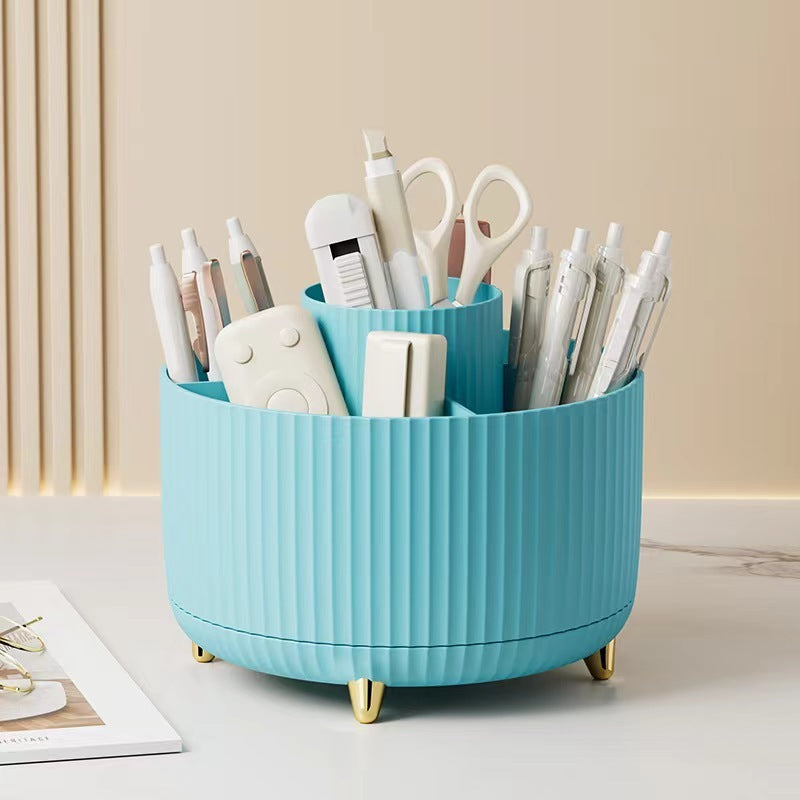 Organizador de Maquillaje con Espejo LED – Elegancia Futurista para tu Tocador ✨