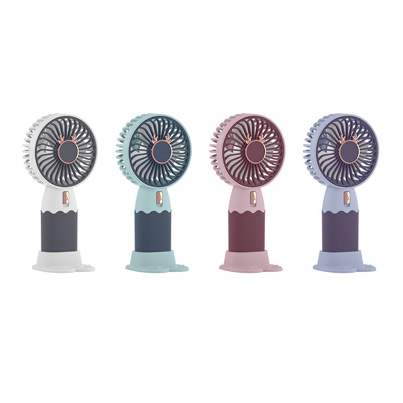Mini Ventilador Portátil Silencioso – Diseño Tierno y USB Recargable