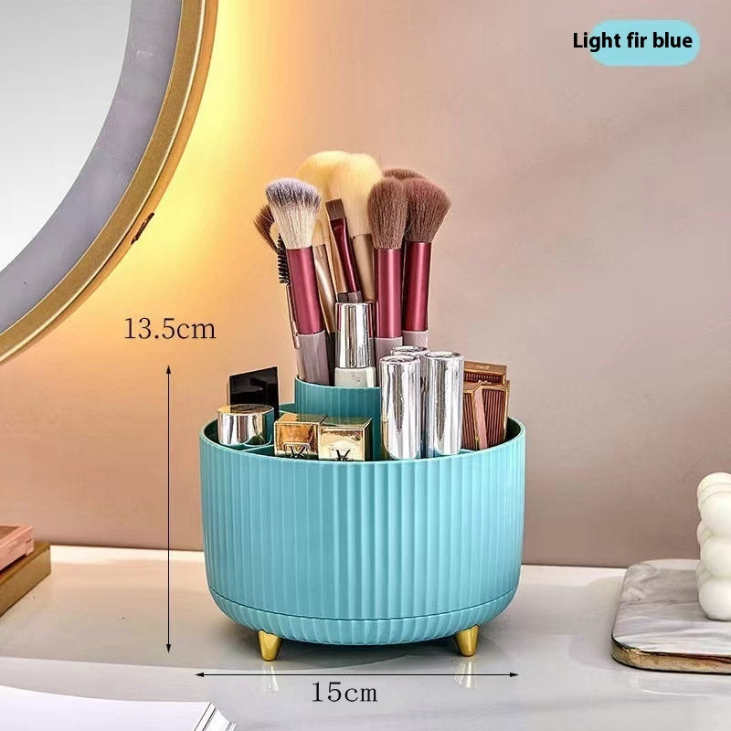 Organizador de Maquillaje con Espejo LED – Elegancia Futurista para tu Tocador ✨