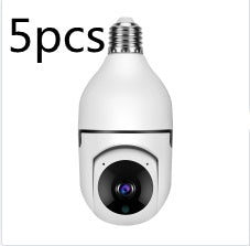 Cámara 360° WiFi con Bombilla LED 💡 | Visión Nocturna HD, Zoom 4X y Detección de Movimiento