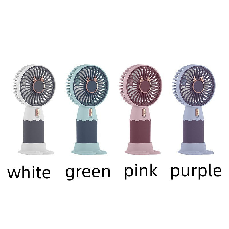 Mini Ventilador Portátil Silencioso – Diseño Tierno y USB Recargable