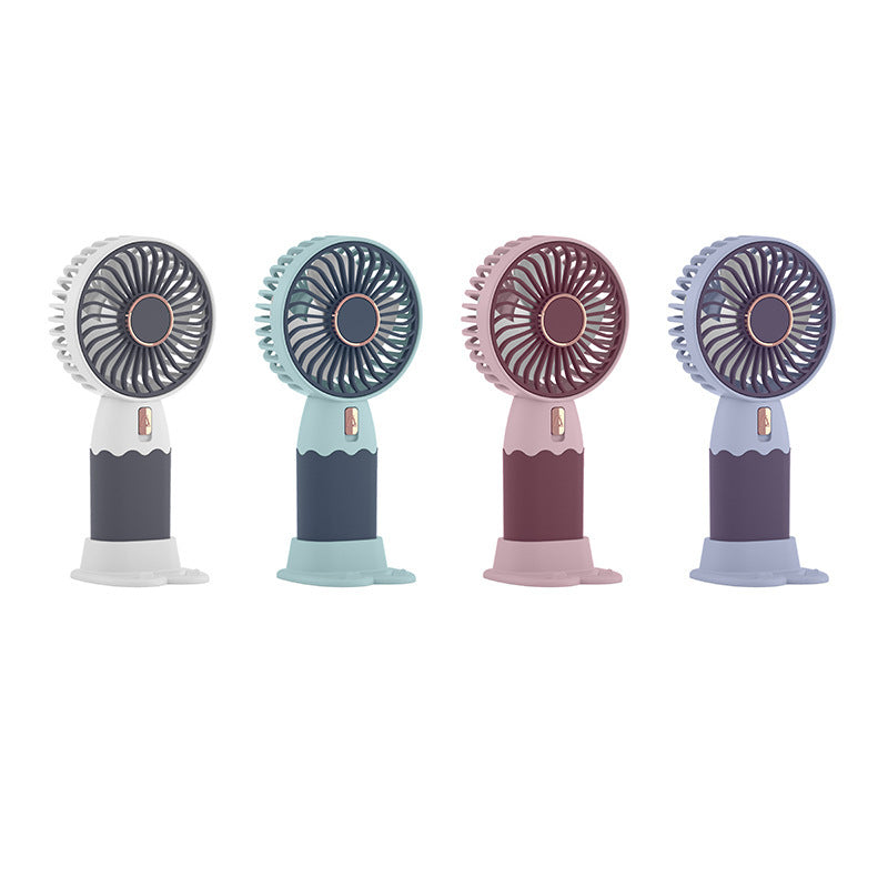Mini Ventilador Portátil Silencioso – Diseño Tierno y USB Recargable