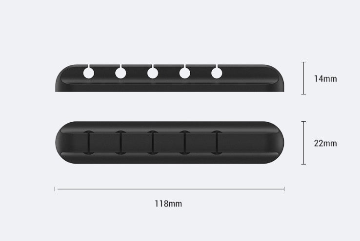 Organizador de Cables de Silicona para Escritorio