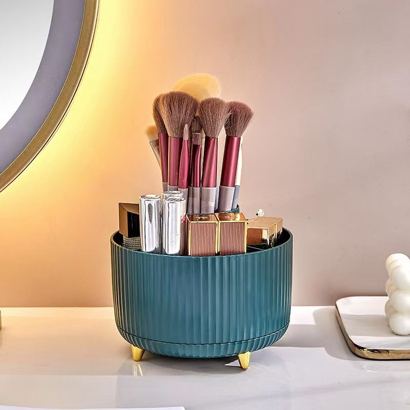 Organizador de Maquillaje con Espejo LED – Elegancia Futurista para tu Tocador ✨