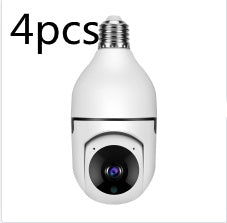 Cámara 360° WiFi con Bombilla LED 💡 | Visión Nocturna HD, Zoom 4X y Detección de Movimiento
