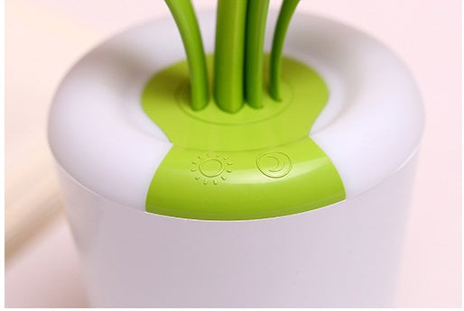 Lámpara LED USB con Luz Nocturna  Recargable y Portátil – Diseño de Planta Decorativa para Dormitorio u Oficina