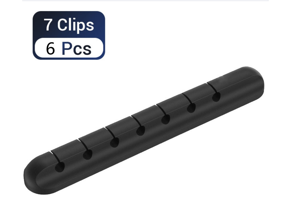 Organizador de Cables de Silicona para Escritorio