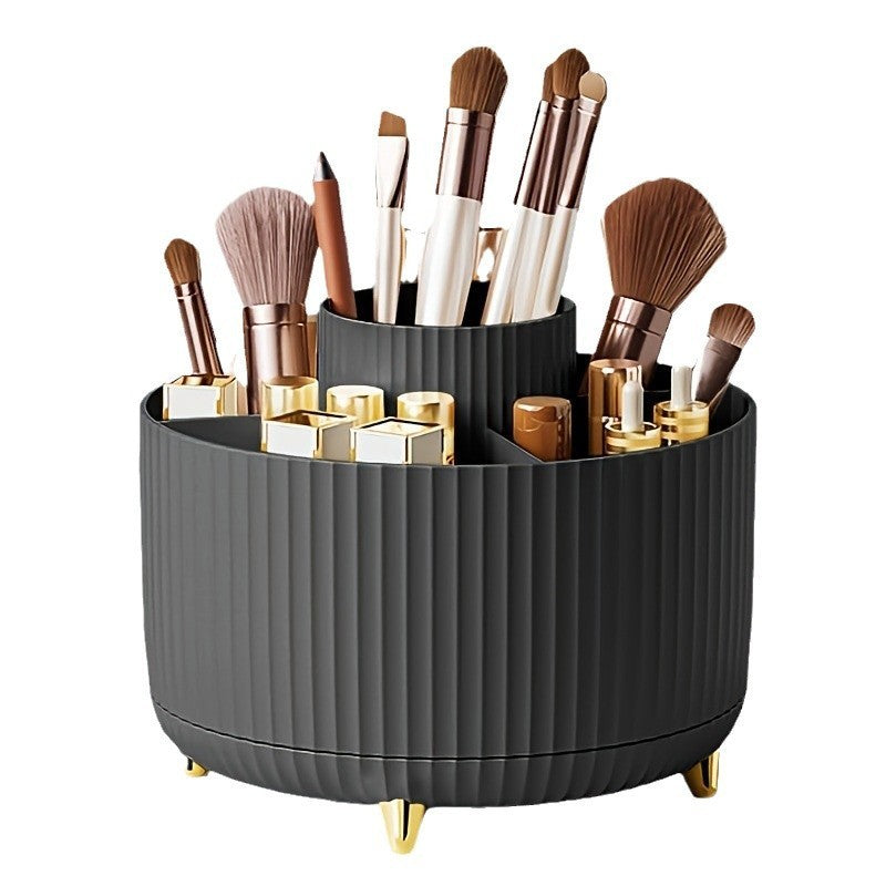 Organizador de Maquillaje con Espejo LED – Elegancia Futurista para tu Tocador ✨