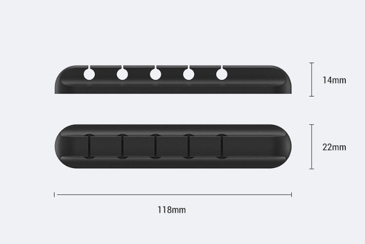 Organizador de Cables de Silicona para Escritorio