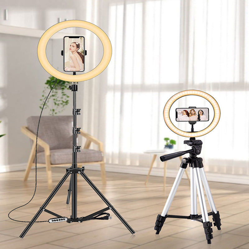 Aro de Luz Profesional con Trípode Ajustable para Selfies, Maquillaje y Transmisiones en Vivo