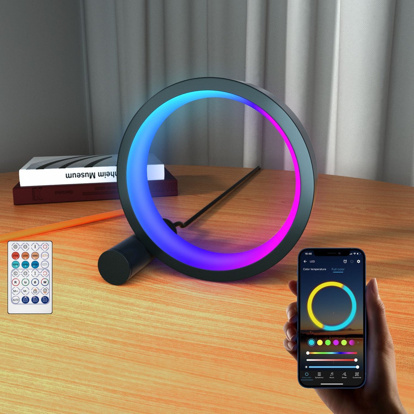 Lámpara Circular RGB con Música y Control por App – 6" y 10"