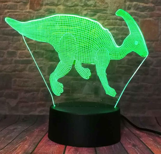 🦖💡 Lámpara LED Dinosaurio 3D – ¡Iluminación mágica y divertida! 💡🦖