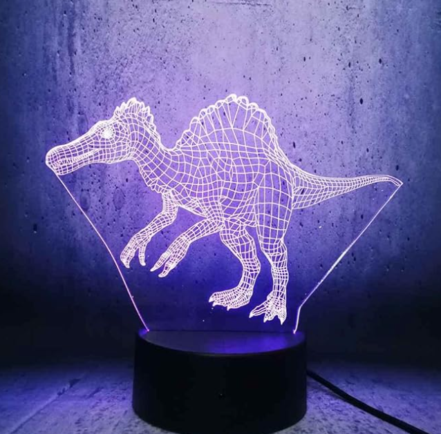 🦖💡 Lámpara LED Dinosaurio 3D – ¡Iluminación mágica y divertida! 💡🦖