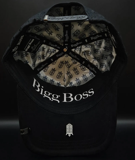 ✨ Gorra Bigg Boss Chrome LA | Cruces Plateadas | Ajustable Negra Elegante