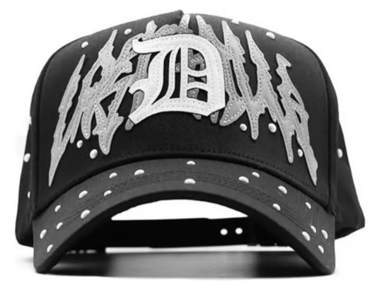 🎨 Gorra Dandy Hats Lost Hills | Edición Negra con Goteo Blanco | Streetwear de Lujo