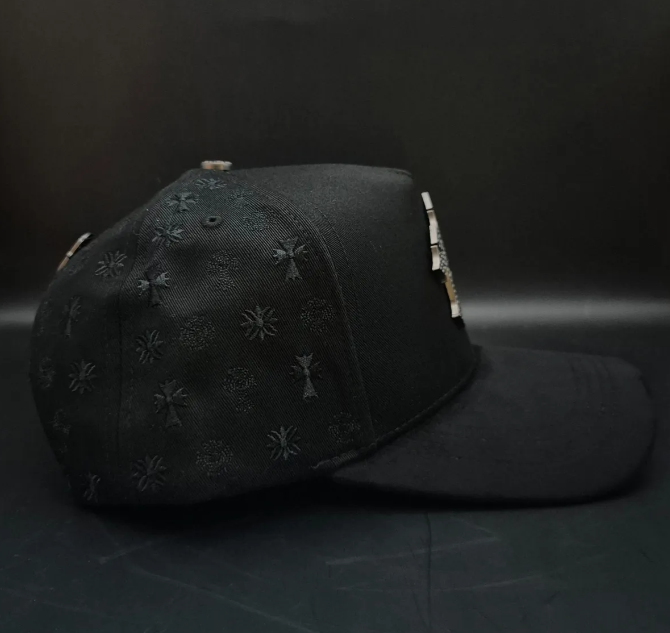 Gorra El Barbas Hats Chrome X Rich The Kid | Estilo Lujo G5 Negra Ajustable