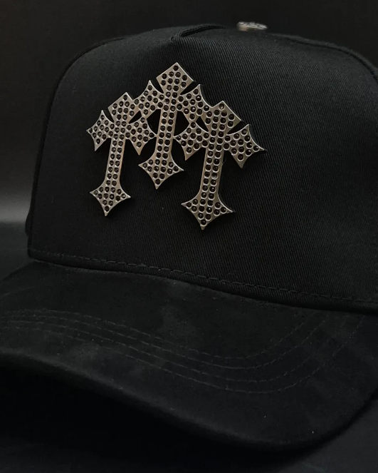 Gorra El Barbas Hats Chrome X Rich The Kid | Estilo Lujo G5 Negra Ajustable