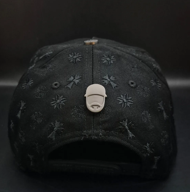 Gorra El Barbas Hats Chrome X Rich The Kid | Estilo Lujo G5 Negra Ajustable