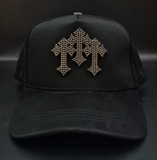 Gorra El Barbas Hats Chrome X Rich The Kid | Estilo Lujo G5 Negra Ajustable