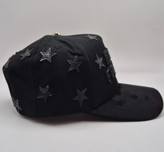 Gorra El Barbas Hats “Rich Forever” Chrome Negra ⭐️ Edición G5 de Lujo