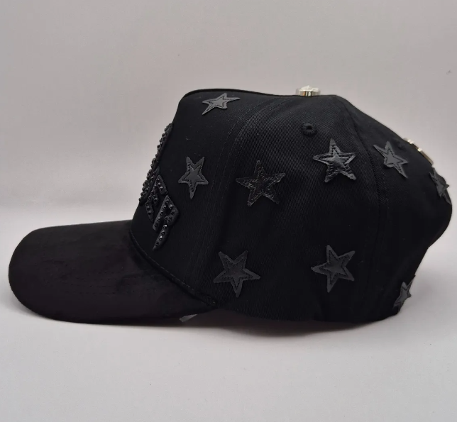 Gorra El Barbas Hats “Rich Forever” Chrome Negra ⭐️ Edición G5 de Lujo