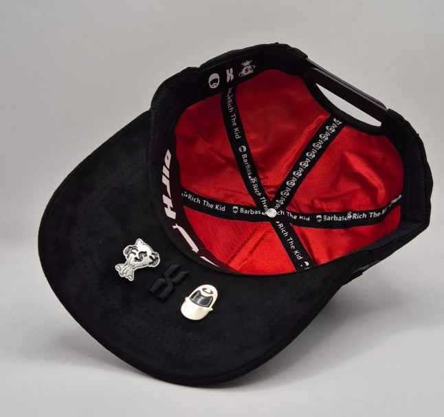 Gorra El Barbas Hats “Rich Forever” Chrome Negra ⭐️ Edición G5 de Lujo
