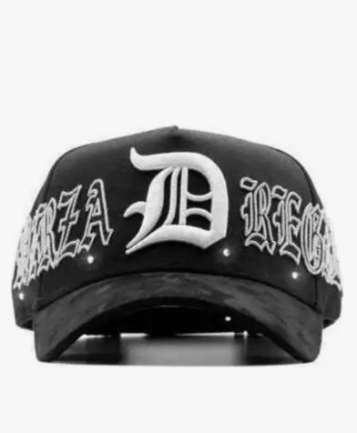 Gorra Fuerza Regida x Dandy Hats 🧢 Letra D + Cristales – Edición Limitada