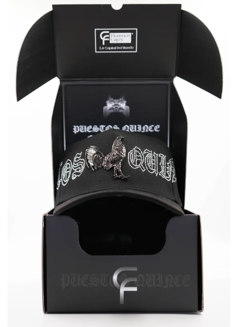 🐓 Gorra Florence Caps “Puestos Quince” | Gallo Bordado 3D | Edición Limitada Estilo Bélico
