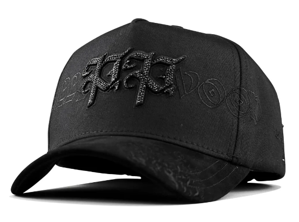 🖤 Gorra MZ Hats Hollywood Crystals | Edición La Doble P | Negra con Pedrería 💎