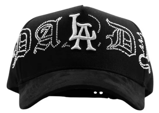 💎 Gorra Dandy Hats LA Crystal | Brillos Plateados G5 | Estilo Tumbado Ajustable