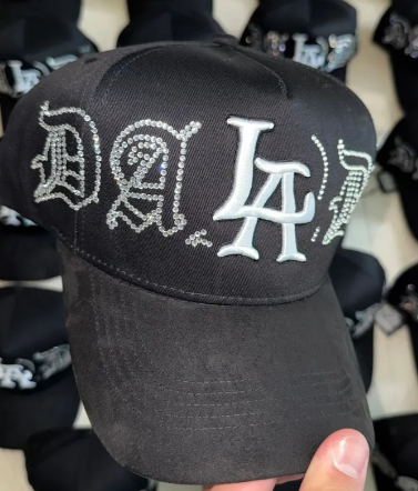 💎 Gorra Dandy Hats LA Crystal | Brillos Plateados G5 | Estilo Tumbado Ajustable