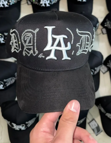 💎 Gorra Dandy Hats LA Crystal | Brillos Plateados G5 | Estilo Tumbado Ajustable