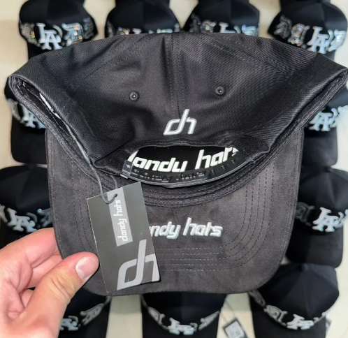 💎 Gorra Dandy Hats LA Crystal | Brillos Plateados G5 | Estilo Tumbado Ajustable