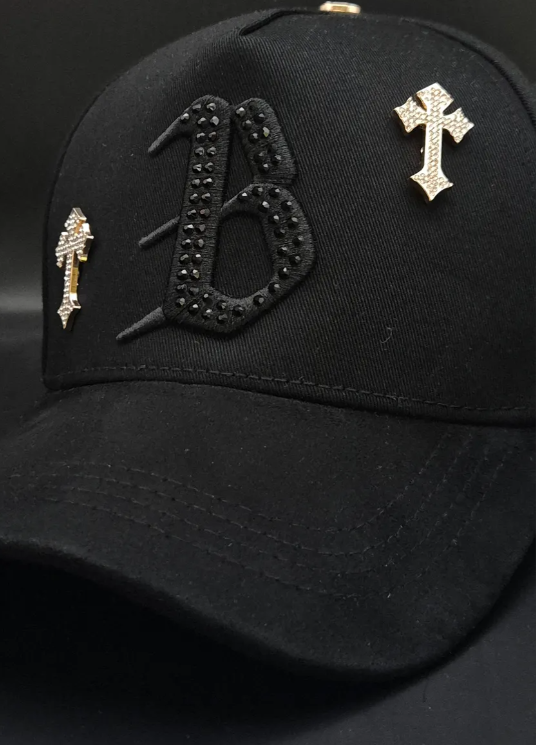 🖤 Gorra Barbashats B Chrome | Edición Limitada con Cruces Plata | Calidad G5