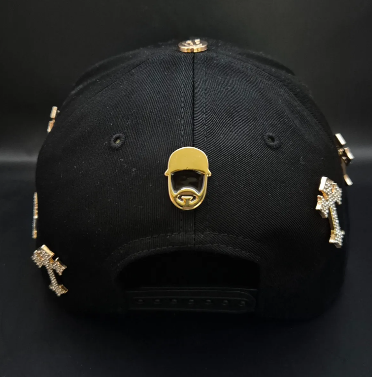 🖤 Gorra Barbashats B Chrome | Edición Limitada con Cruces Plata | Calidad G5