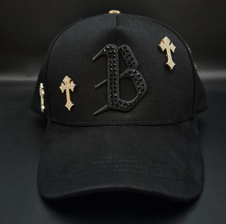 🖤 Gorra Barbashats B Chrome | Edición Limitada con Cruces Plata | Calidad G5
