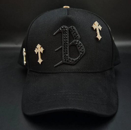 🖤 Gorra Barbashats B Chrome | Edición Limitada con Cruces Plata | Calidad G5