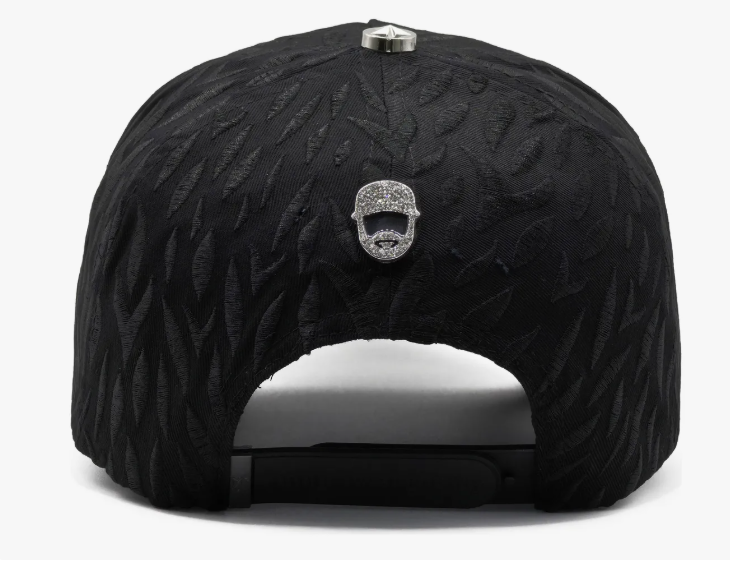⭐ Gorra Barbas Hats X CT Rockstar | Estilo Brillante con Estrellas Metálicas | Negra Ajustable
