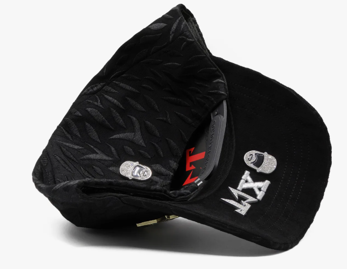 ⭐ Gorra Barbas Hats X CT Rockstar | Estilo Brillante con Estrellas Metálicas | Negra Ajustable