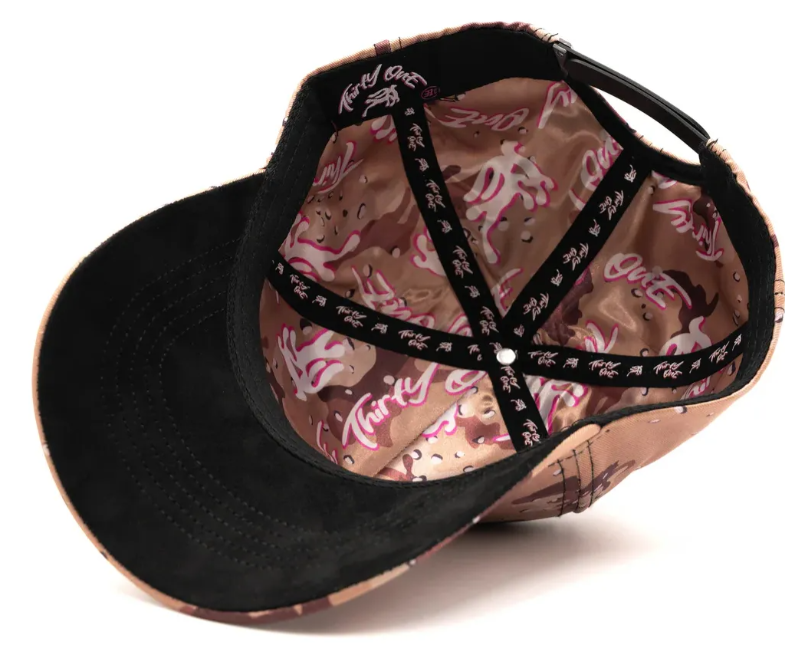 🧢 Gorra ThirtyOne Pink Recon – Estilo Militar Rosa con Swarovski