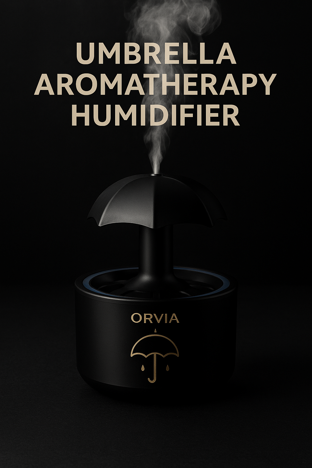Humidificador Aromaterapia Tipo Paraguas con Luces LED y Simulación de Lluvia – Portátil para Hogar y Oficina