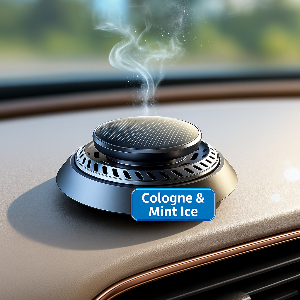🌞🚗 Aromatizador Solar de Lujo – Ceeniu F21 (Cologne & Ocean)