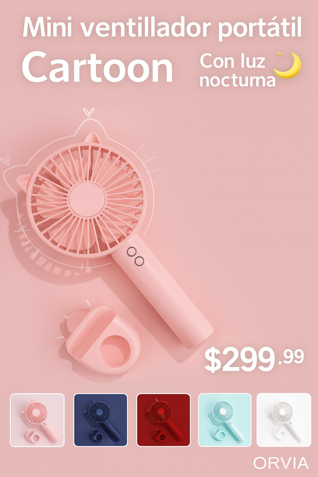 Mini ventilador portátil – Frescura en tu mano